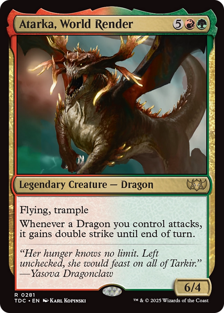 Atarka, World Render [Tarkir: Dragonstorm Commander] | Gear Gaming Fayetteville