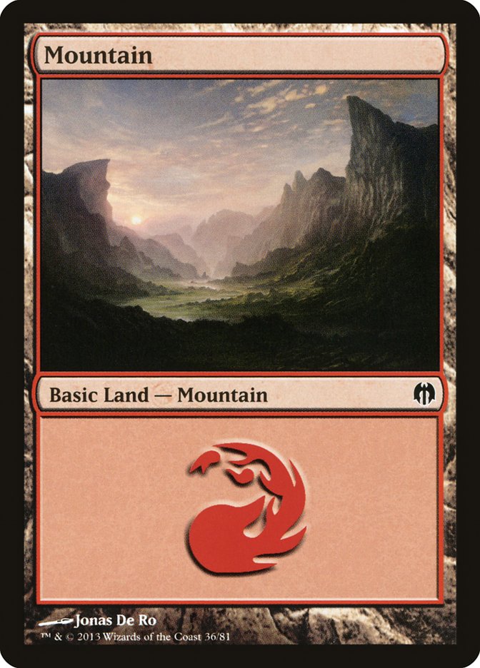 Mountain (36) [Duel Decks: Heroes vs. Monsters] | Gear Gaming Fayetteville