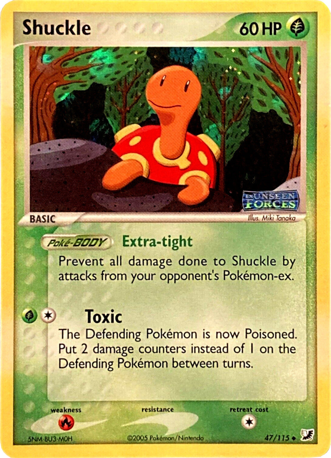 Shuckle (47/115) (Stamped) [EX: Unseen Forces] | Gear Gaming Fayetteville