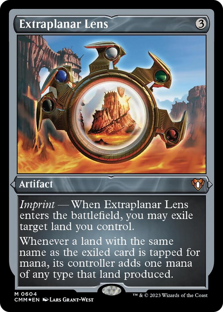 Extraplanar Lens (Foil Etched) [Commander Masters] | Gear Gaming Fayetteville