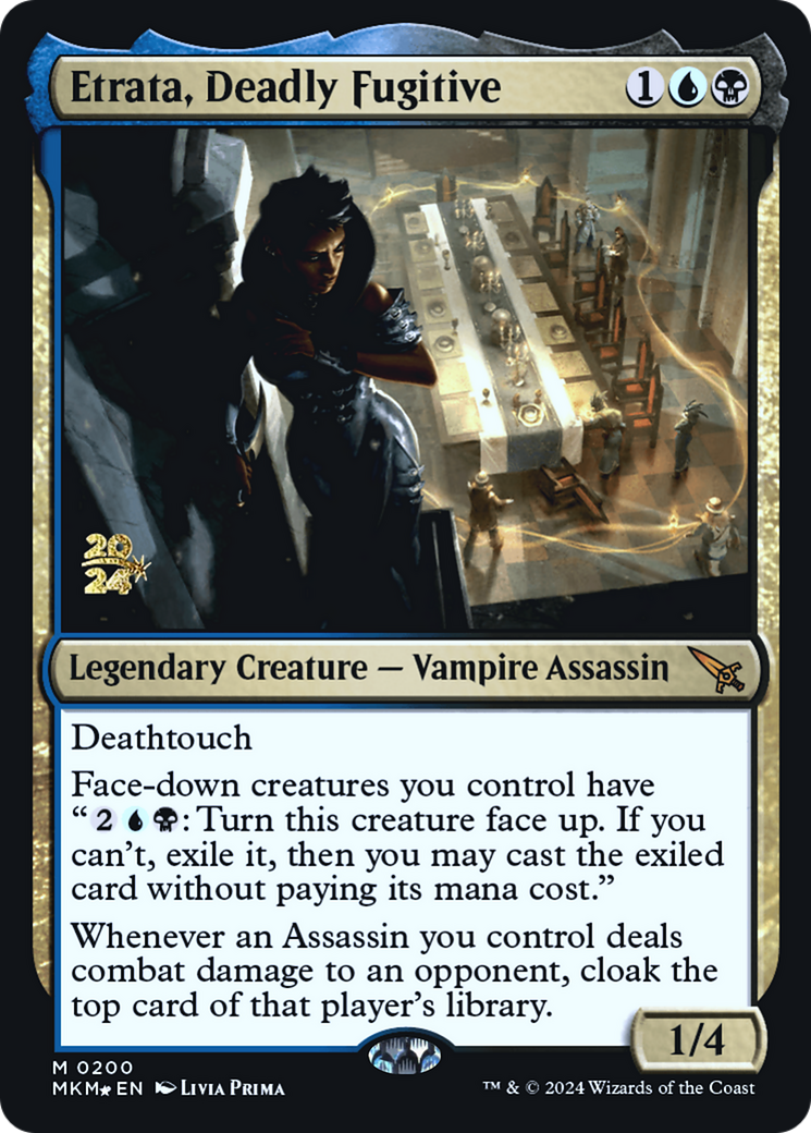 Etrata, Deadly Fugitive [Murders at Karlov Manor Prerelease Promos] | Gear Gaming Fayetteville