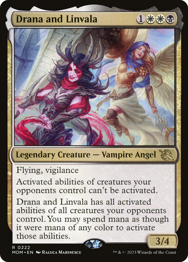 Drana and Linvala (Promo Pack) [March of the Machine Promos] | Gear Gaming Fayetteville