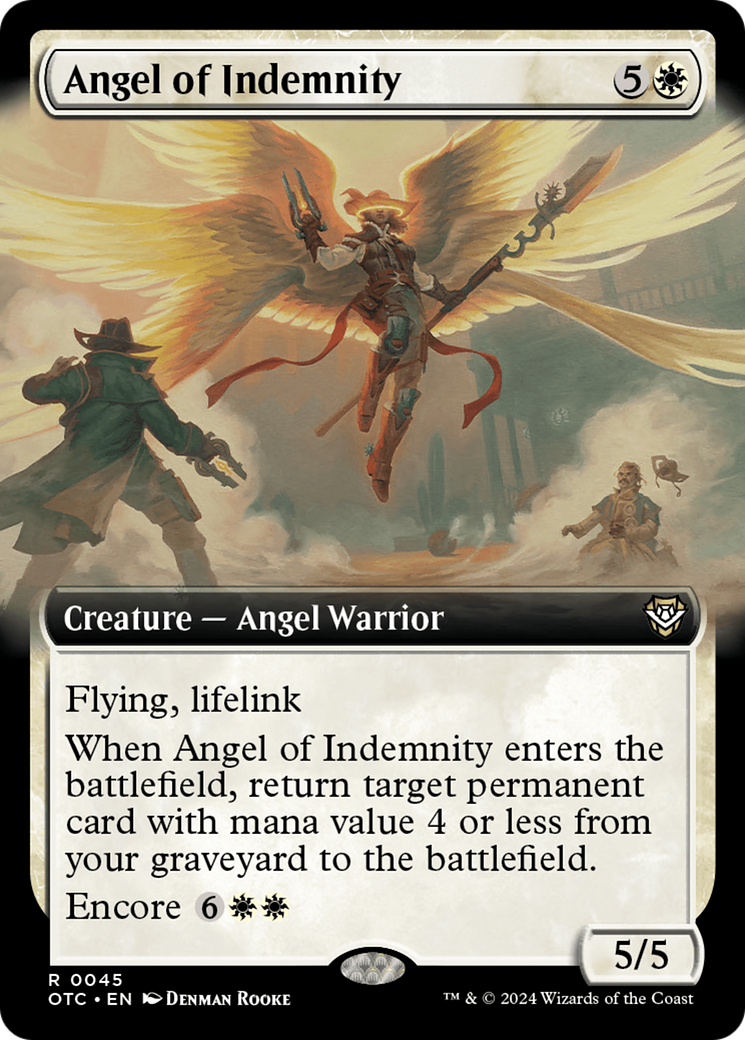 Angel of Indemnity (Extended Art) [Outlaws of Thunder Junction Commander] | Gear Gaming Fayetteville