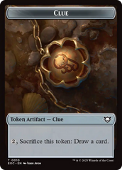 Clue // Beast (0005) Double-Sided Token [Edge of Eternities Commander Tokens] | Gear Gaming Fayetteville