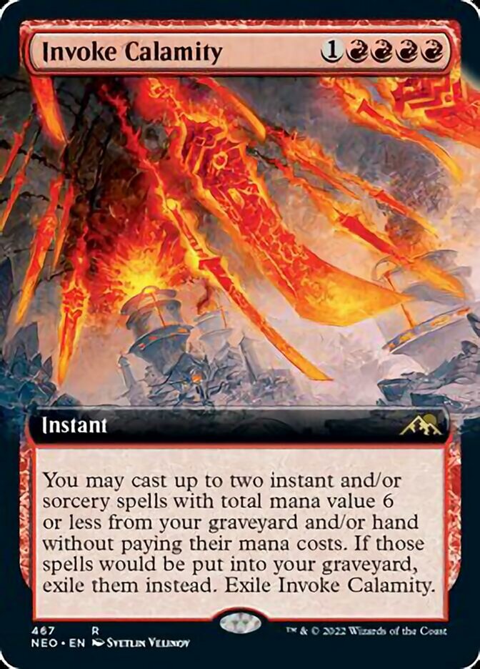 Invoke Calamity (Extended Art) [Kamigawa: Neon Dynasty] | Gear Gaming Fayetteville