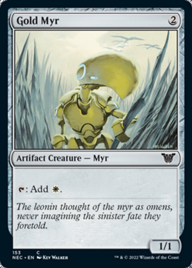 Gold Myr [Kamigawa: Neon Dynasty Commander] | Gear Gaming Fayetteville