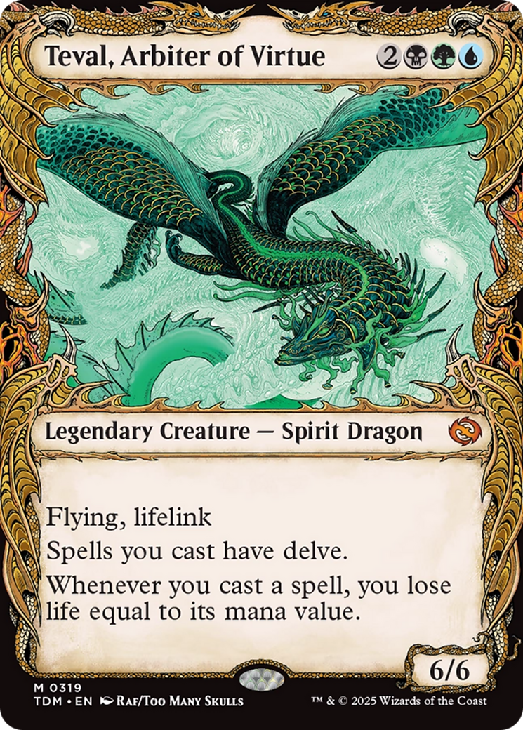 Teval, Arbiter of Virtue (Showcase) [Tarkir: Dragonstorm] | Gear Gaming Fayetteville