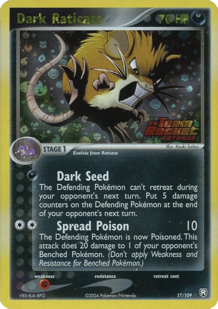 Dark Raticate (17/109) (Stamped) [EX: Team Rocket Returns] | Gear Gaming Fayetteville