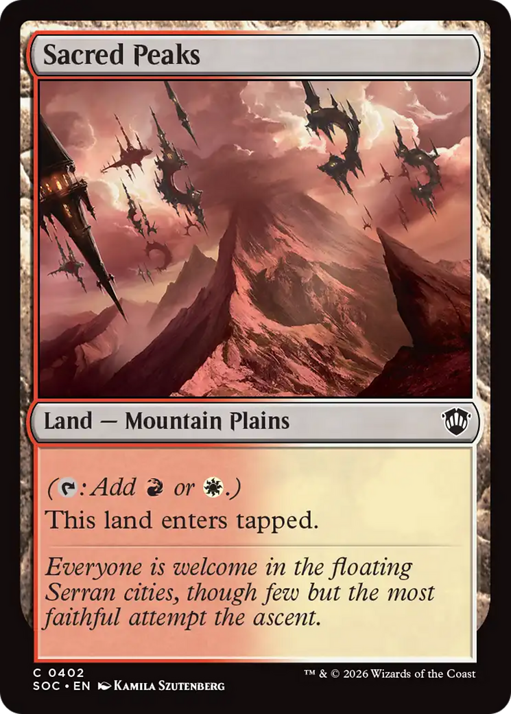 Sacred Peaks [Secrets of Strixhaven Commander] | Gear Gaming Fayetteville