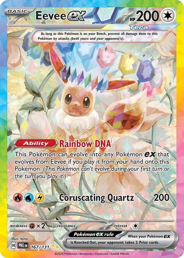 Eevee ex (167/131) [Scarlet & Violet: Prismatic Evolutions] | Gear Gaming Fayetteville