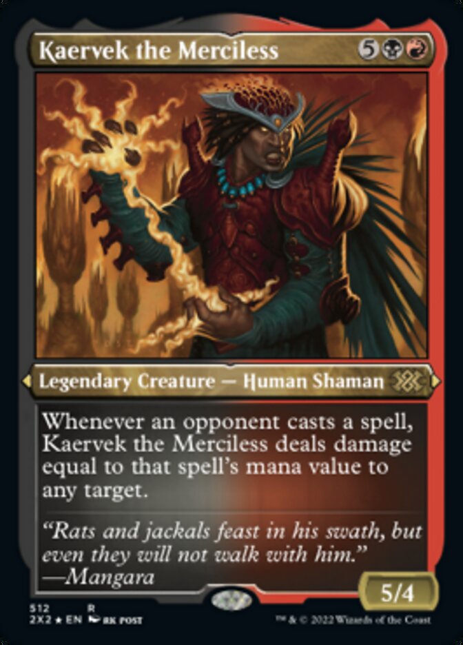 Kaervek the Merciless (Foil Etched) [Double Masters 2022] | Gear Gaming Fayetteville