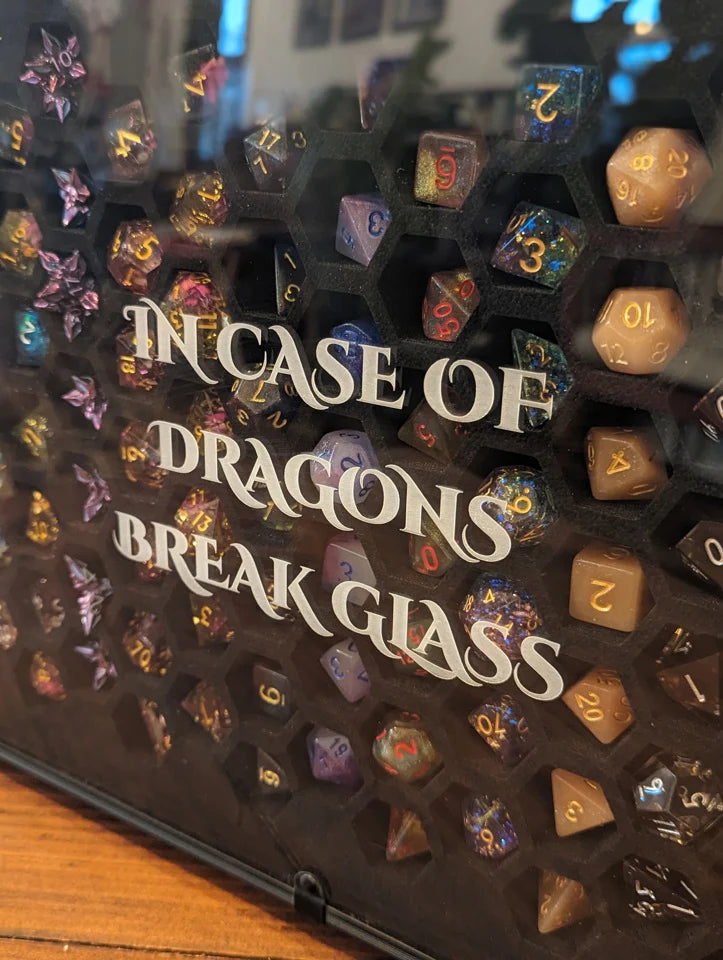 NTSD Gaming - In Case of Dragons Break Glass - Dice Case | Gear Gaming Fayetteville