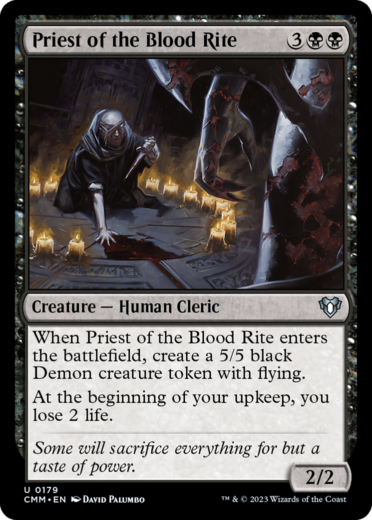 Priest of the Blood Rite [Commander Masters] | Gear Gaming Fayetteville