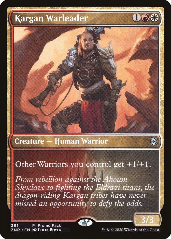 Kargan Warleader (Promo Pack) [Zendikar Rising Promos] | Gear Gaming Fayetteville