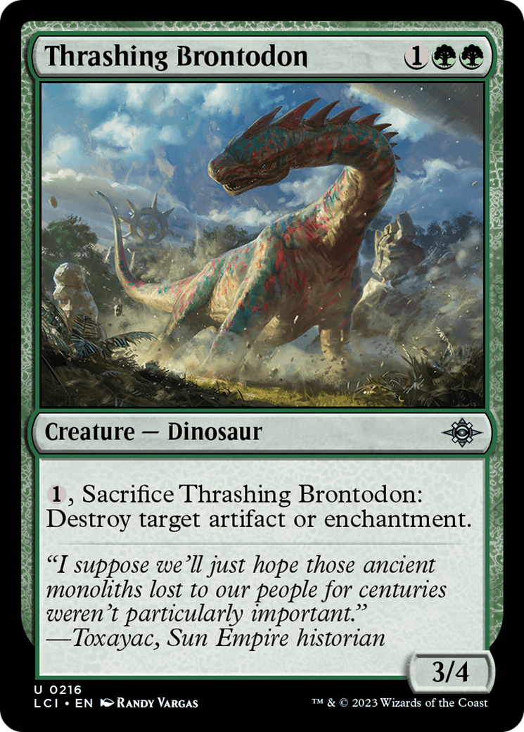 Thrashing Brontodon [The Lost Caverns of Ixalan] | Gear Gaming Fayetteville