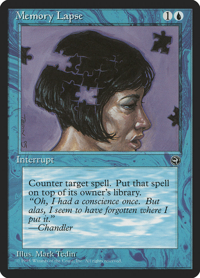 Memory Lapse (Chandler Flavor Text) [Homelands] | Gear Gaming Fayetteville