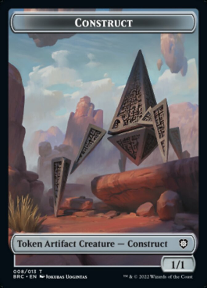 Construct (008) // Phyrexian Myr Double-Sided Token [The Brothers' War Commander Tokens] | Gear Gaming Fayetteville