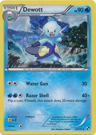 Dewott (29/114) (Cracked Ice Holo) [Black & White: Base Set] | Gear Gaming Fayetteville