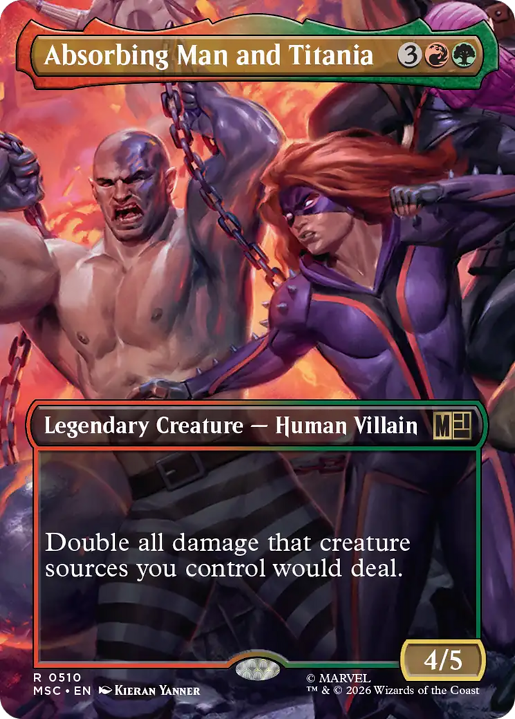 Absorbing Man and Titania (Borderless) [Marvel Super Heroes Commander] | Gear Gaming Fayetteville
