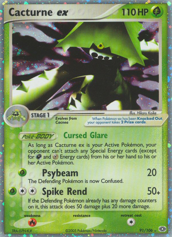Cacturne ex (91/106) [EX: Emerald] | Gear Gaming Fayetteville