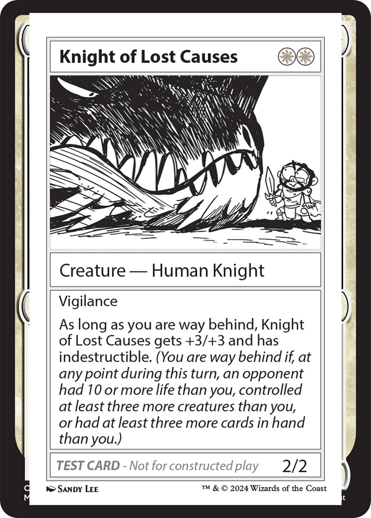 Knight of Lost Causes [Mystery Booster 2 Playtest Cards] | Gear Gaming Fayetteville