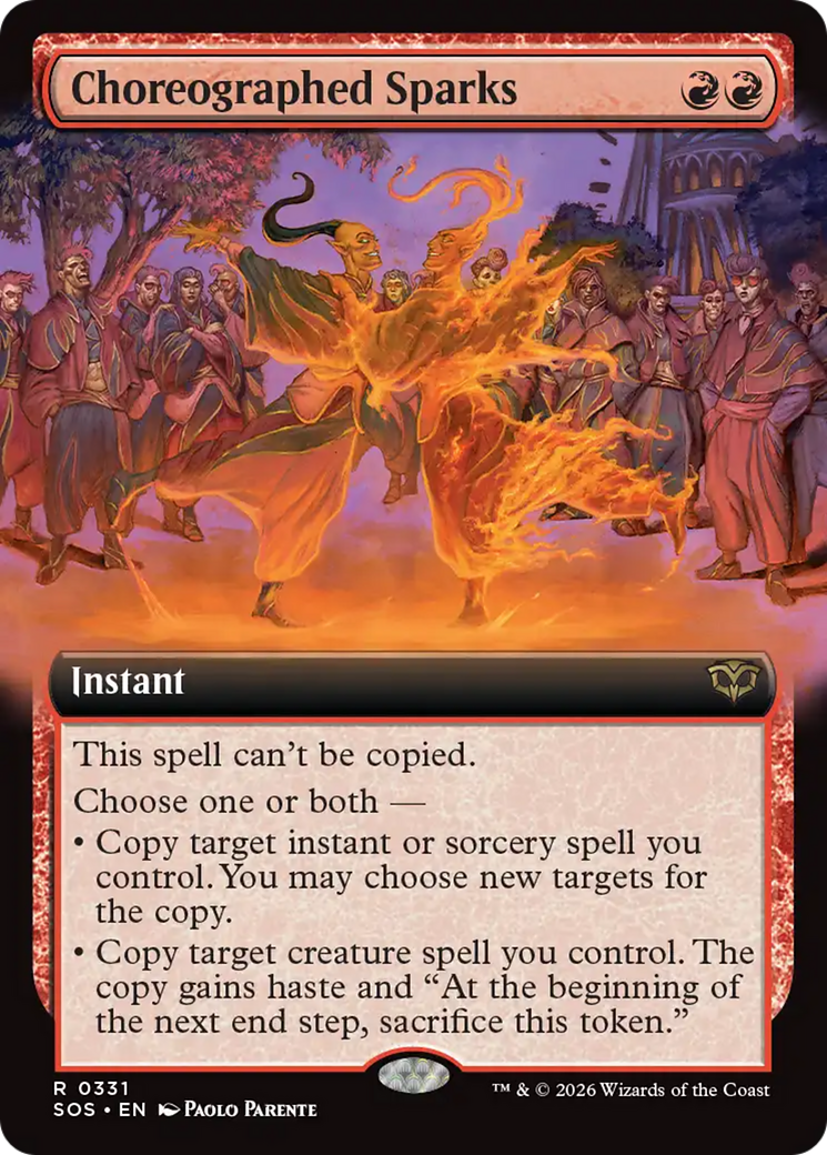 Choreographed Sparks (Extended Art) [Secrets of Strixhaven] | Gear Gaming Fayetteville