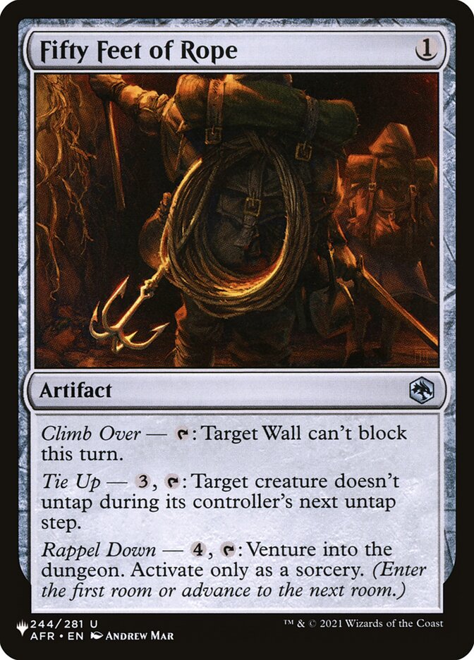 Fifty Feet of Rope [The List] | Gear Gaming Fayetteville