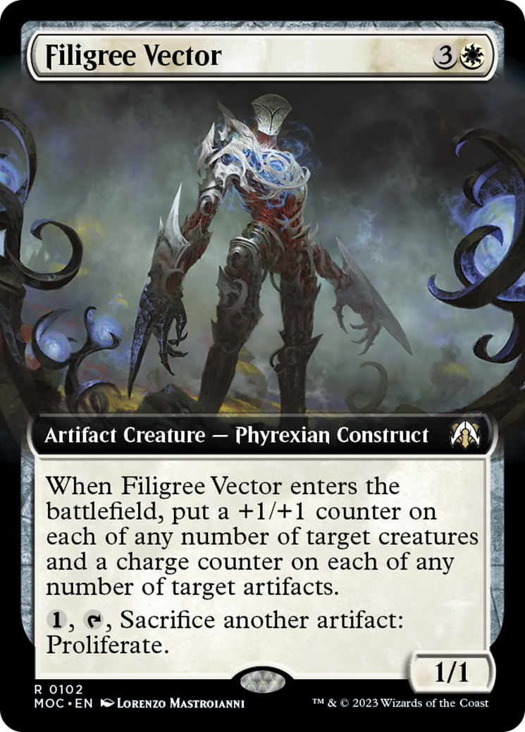 Filigree Vector (Extended Art) [March of the Machine Commander] | Gear Gaming Fayetteville