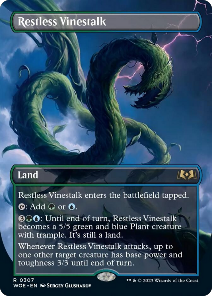 Restless Vinestalk (Borderless) [Wilds of Eldraine] | Gear Gaming Fayetteville