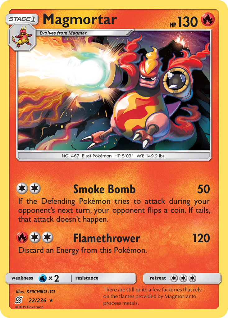 Magmortar (22/236) [Sun & Moon: Unified Minds] | Gear Gaming Fayetteville