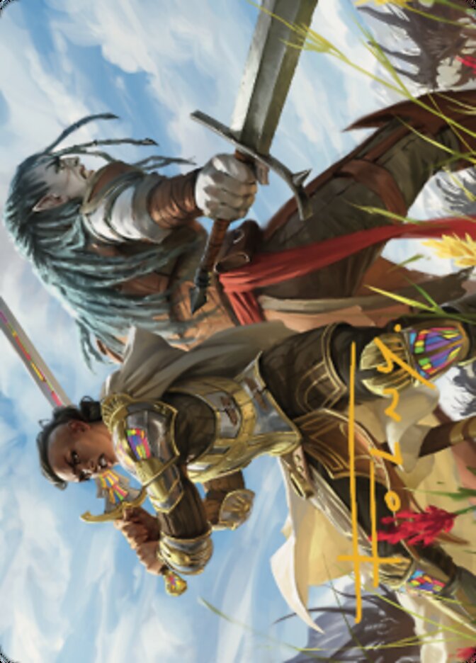Join Forces Art Card (Gold-Stamped Signature) [Dominaria United Art Series] | Gear Gaming Fayetteville