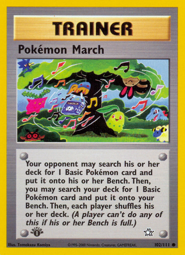Pokemon March (102/111) [Neo Genesis 1st Edition] | Gear Gaming Fayetteville