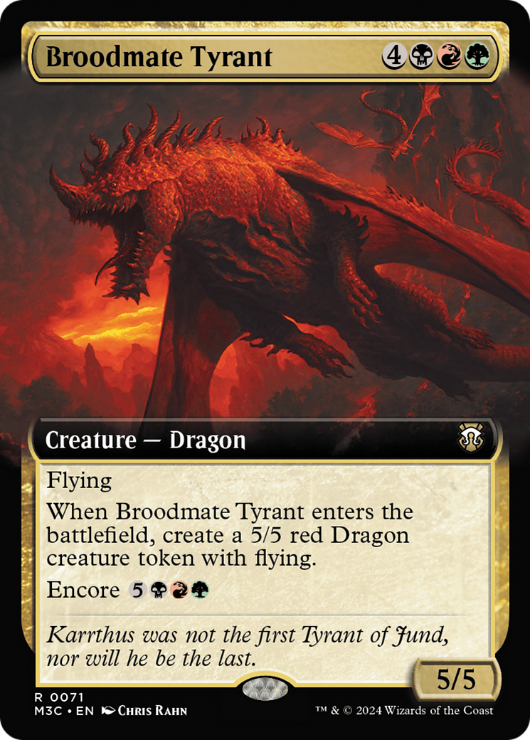 Broodmate Tyrant (Extended Art) [Modern Horizons 3 Commander] | Gear Gaming Fayetteville