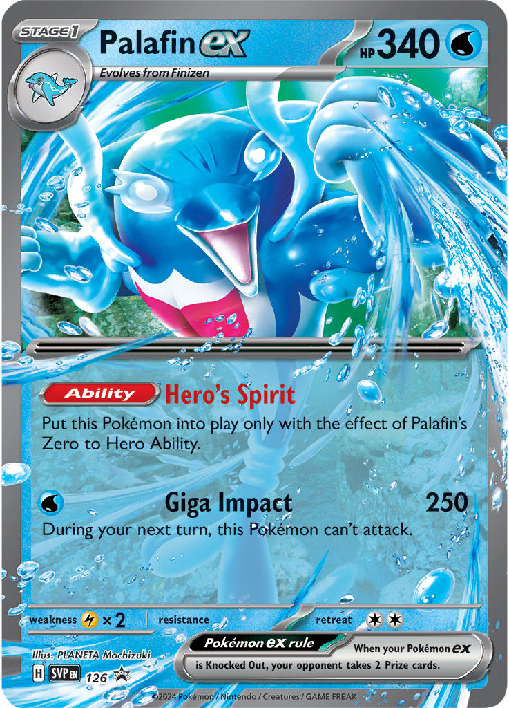 Palafin ex (126) (Jumbo Card) [Scarlet & Violet: Black Star Promos] | Gear Gaming Fayetteville