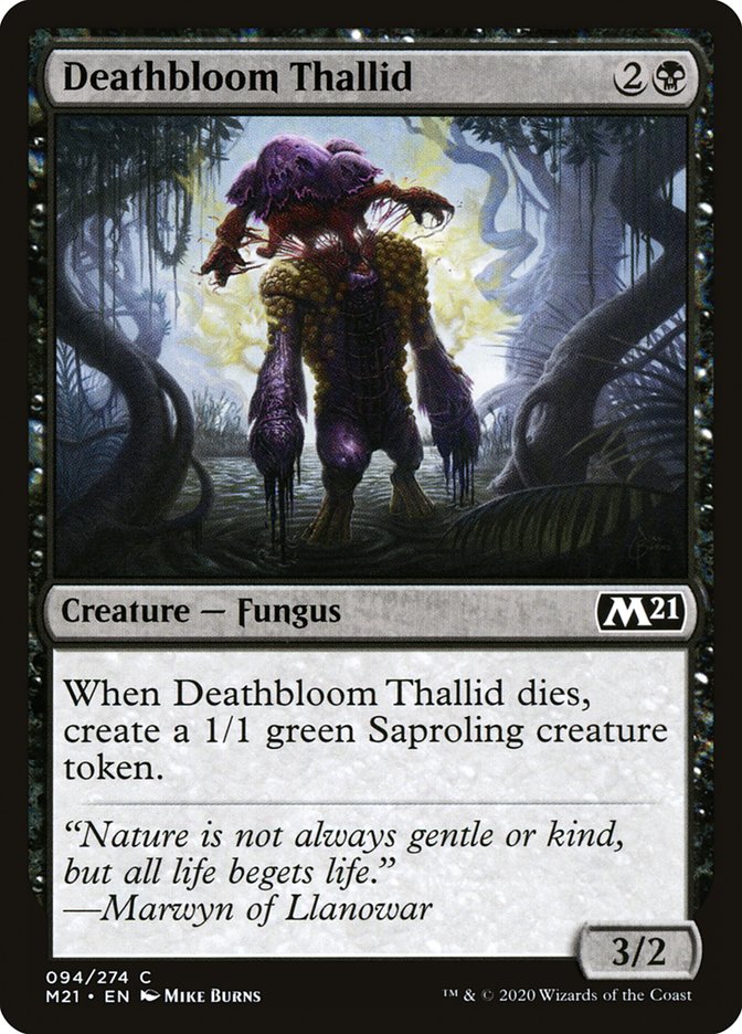 Deathbloom Thallid [Core Set 2021] | Gear Gaming Fayetteville