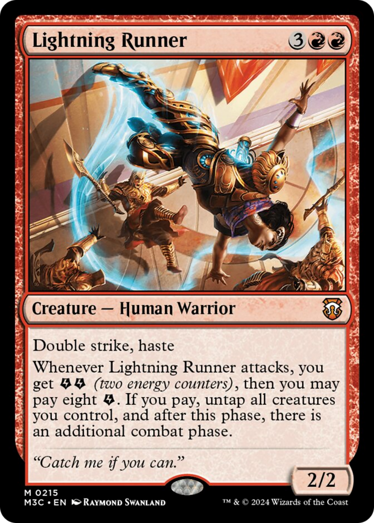 Lightning Runner (Ripple Foil) [Modern Horizons 3 Commander] | Gear Gaming Fayetteville