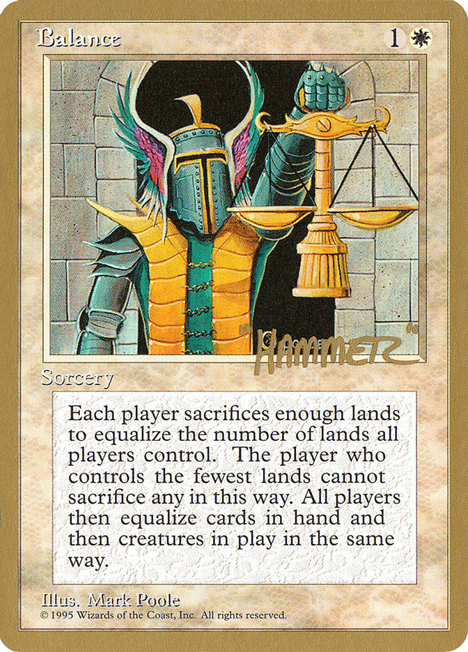 Balance (Shawn "Hammer" Regnier) [Pro Tour Collector Set] | Gear Gaming Fayetteville