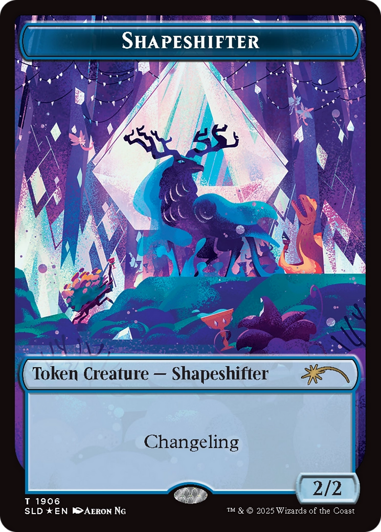 Shapeshifter Token (1906) (Double Rainbow Foil) [Secret Lair Drop Series] | Gear Gaming Fayetteville
