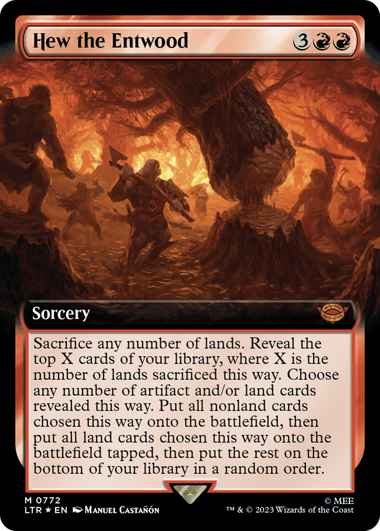 Hew the Entwood (Extended Art) (Surge Foil) [The Lord of the Rings: Tales of Middle-Earth] | Gear Gaming Fayetteville