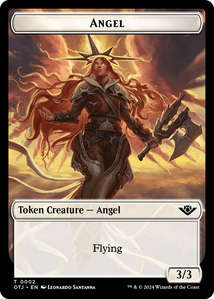 Angel Token [Outlaws of Thunder Junction Tokens] | Gear Gaming Fayetteville