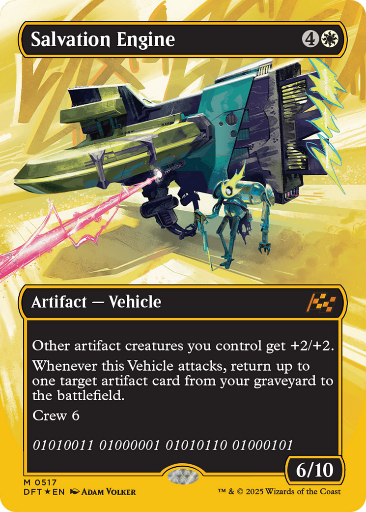 Salvation Engine (Borderless) (First-Place Foil) [Aetherdrift] | Gear Gaming Fayetteville