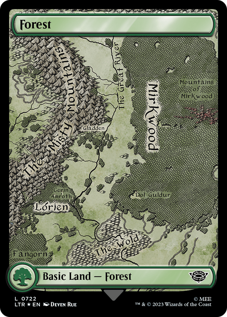 Forest (0722) (Surge Foil) [The Lord of the Rings: Tales of Middle-Earth] | Gear Gaming Fayetteville