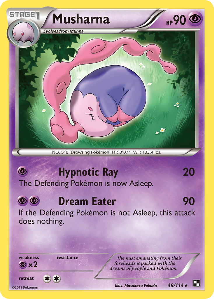 Musharna (49/114) [Black & White: Base Set] | Gear Gaming Fayetteville