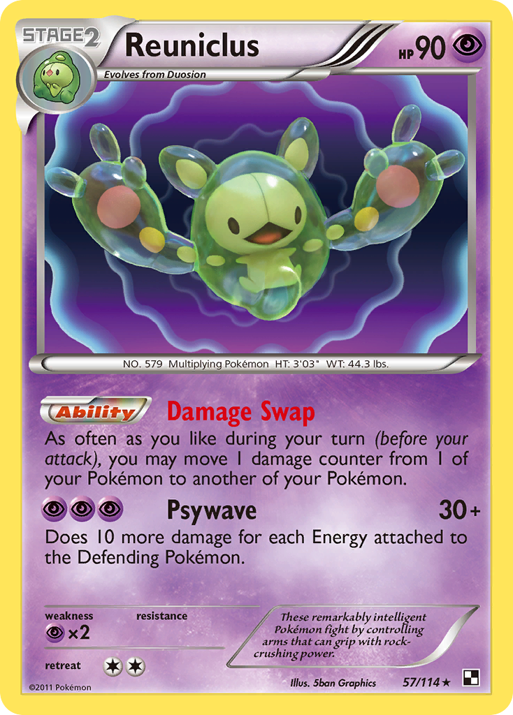 Reuniclus (57/114) [Black & White: Base Set] | Gear Gaming Fayetteville