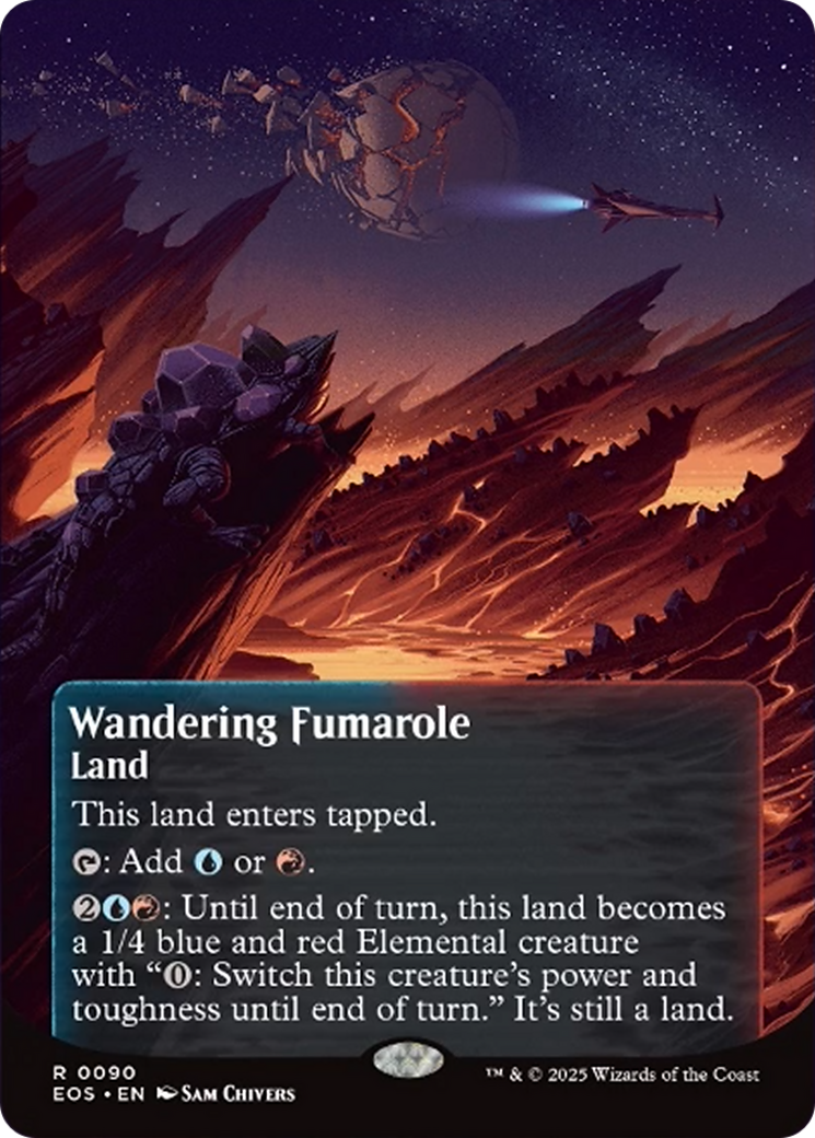 Wandering Fumarole (0090) (Borderless) [Edge of Eternities: Stellar Sights] | Gear Gaming Fayetteville