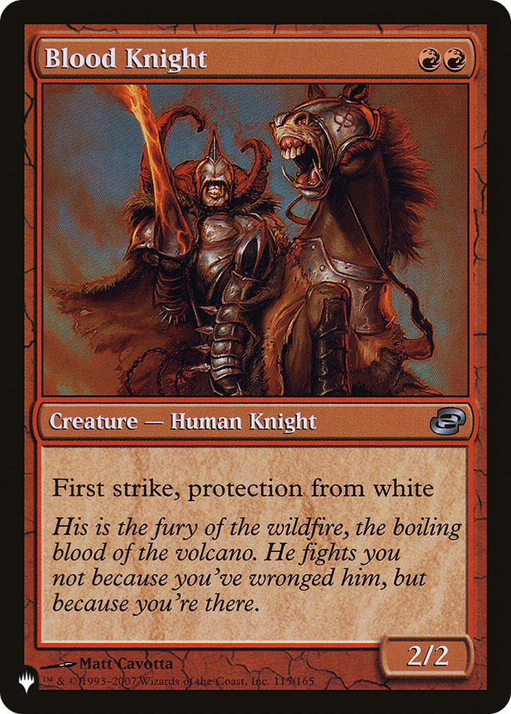 Blood Knight [The List Reprints] | Gear Gaming Fayetteville