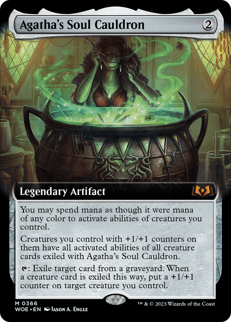 Agatha's Soul Cauldron (Extended Art) [Wilds of Eldraine] | Gear Gaming Fayetteville