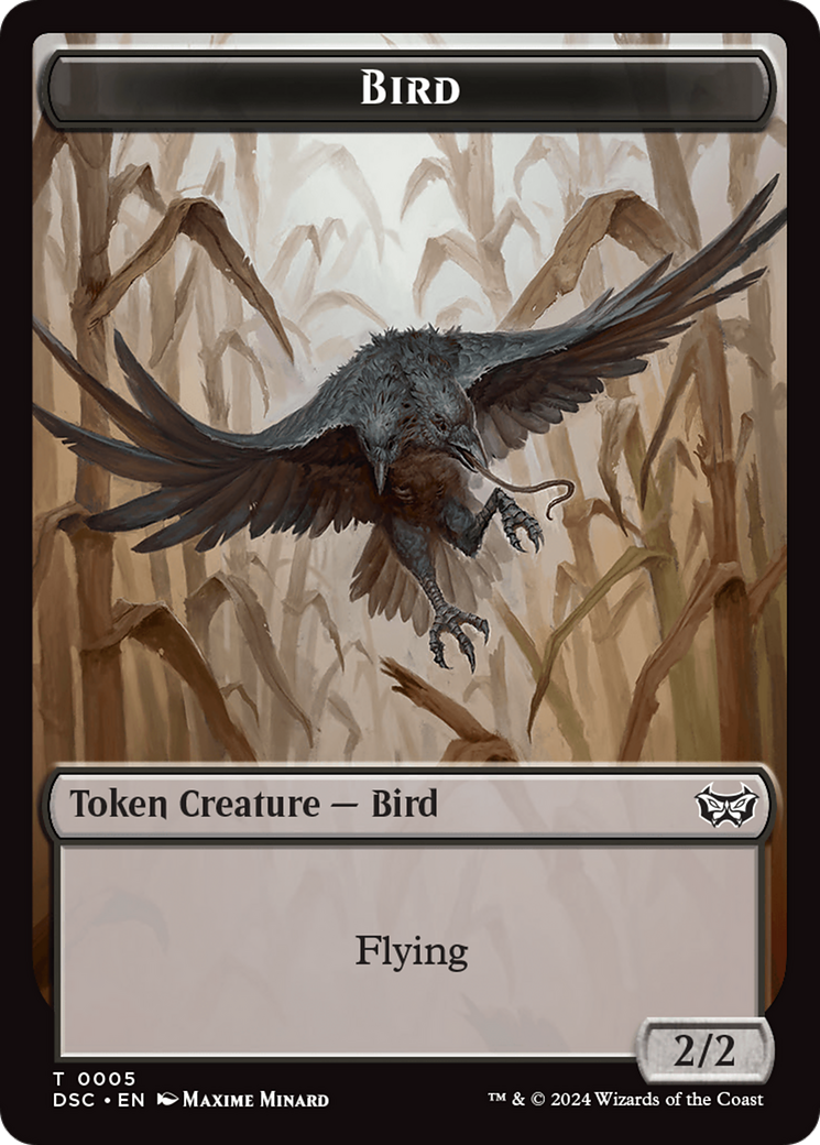 Demon // Bird Double-Sided Token [Duskmourn: House of Horror Commander Tokens] | Gear Gaming Fayetteville