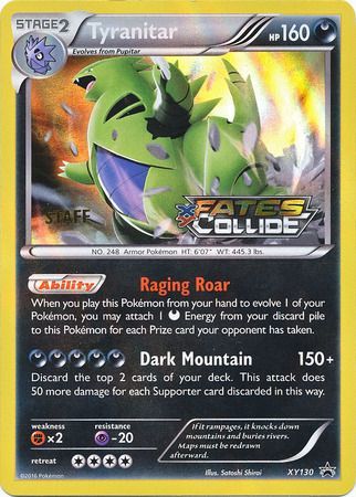 Tyranitar (XY130) (Staff) [XY: Black Star Promos] | Gear Gaming Fayetteville