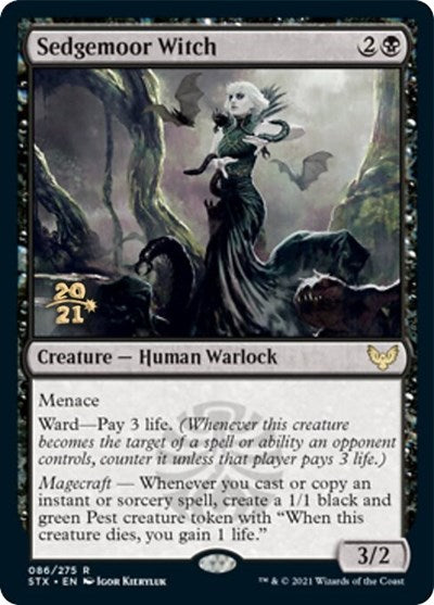 Sedgemoor Witch [Strixhaven: School of Mages Prerelease Promos] | Gear Gaming Fayetteville